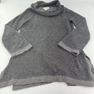 Maeve Anthropologie Gray Cowl Neck Soft Cozy Thermal Sweater Sz XSmall